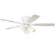 Wheeler 52 inch White with White/Washed Oak Blades Fan