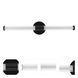 Contrast LED 24 inch Flat Black Vanity Light Wall Light