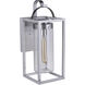 Neo 1 Light 17 inch Satin Aluminum Outdoor Wall Lantern