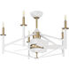 The Reserve 24 inch White/Satin Brass with White Blades Fan