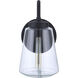 Laclede 1 Light 15 inch Midnight Outdoor Wall Mount, Medium