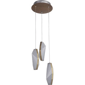 Bejamin LED 11 inch Patina Aged Brass Mini Pendant Ceiling Light