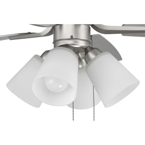Pro Plus 114 52 inch Brushed Satin Nickel with Brushed Nickel/Greywood Blades Contractor Ceiling Fan