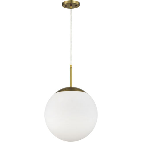Gaze 1 Light 14 inch Satin Brass Pendant Ceiling Light