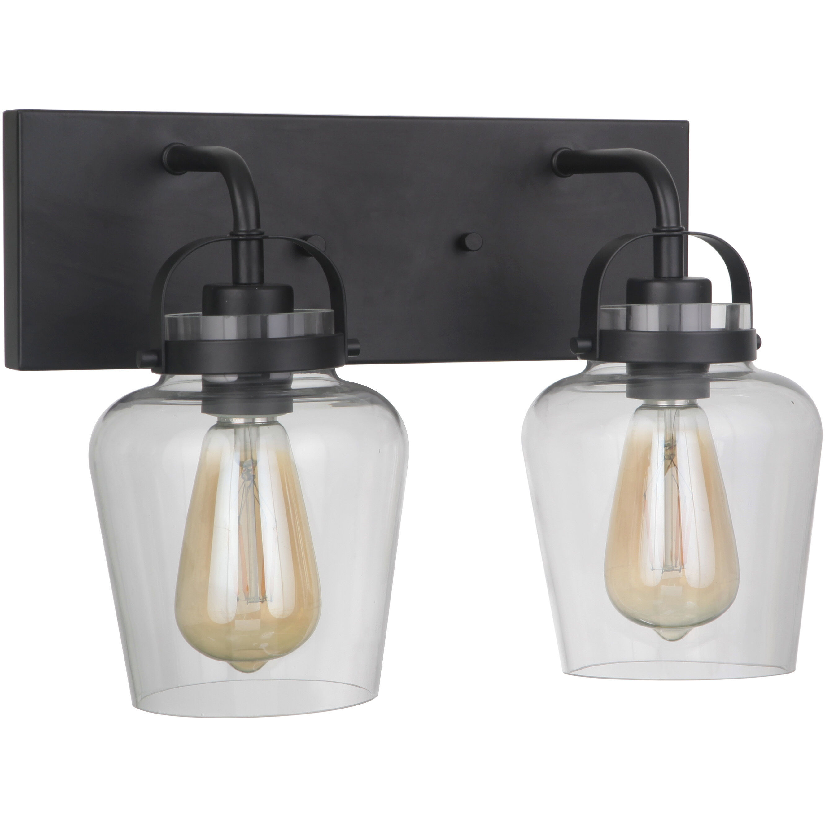 Neighborhood Trystan 2 Light 14 inch Flat Black Vanity Light Wall Light