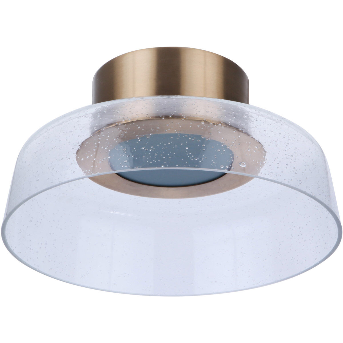 Centric LED 12.5 inch Satin Brass Flushmount Ceiling Light