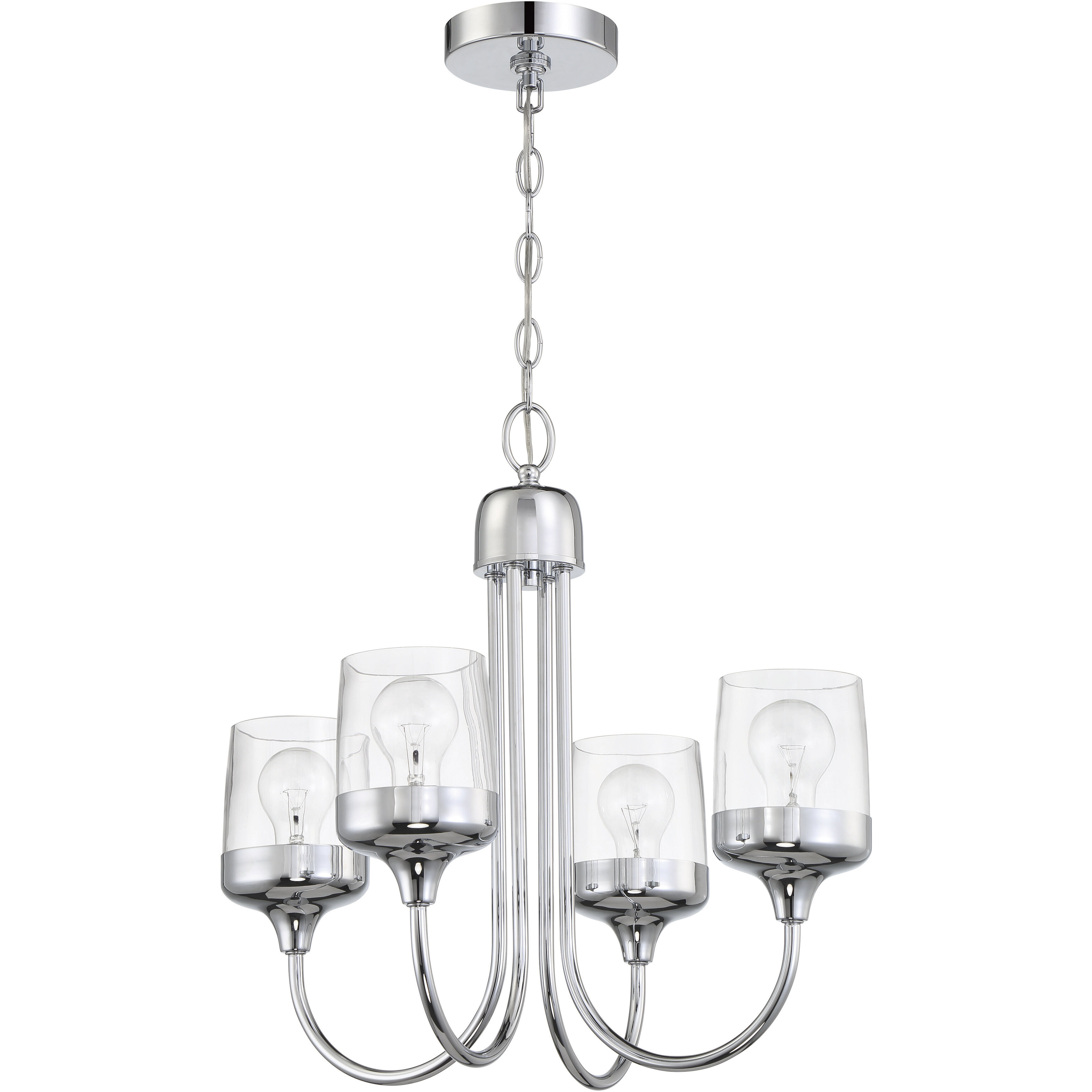 Wrenn 4 Light 20 inch Chrome Chandelier Ceiling Light