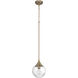 Reflection 1 Light 8 inch Premium Bronze Mini Pendant Ceiling Light