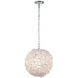 Roxx 1 Light 14 inch Chrome Pendant Ceiling Light