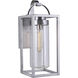 Neo 1 Light 17 inch Satin Aluminum Outdoor Wall Lantern