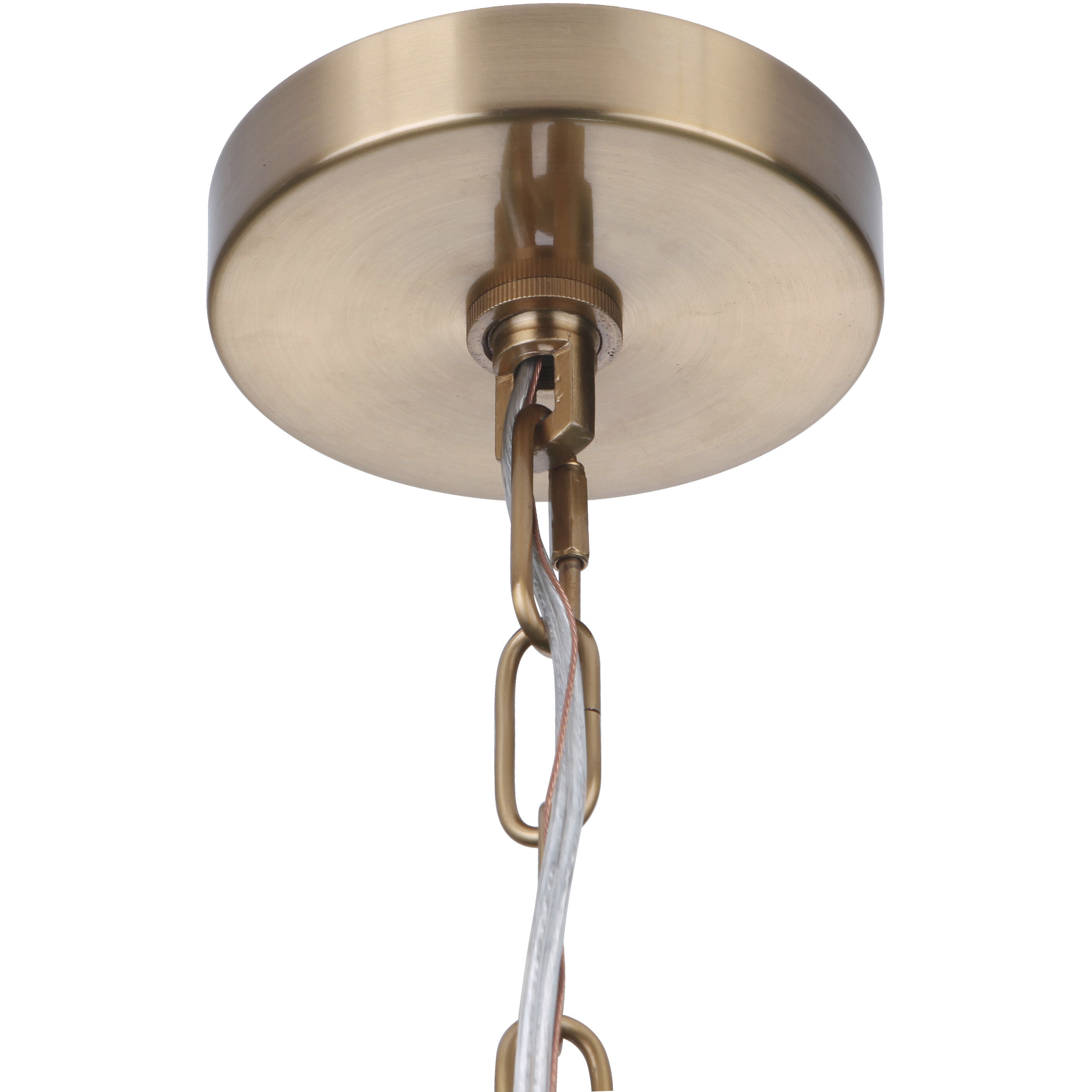 Larrson 6 Light 17.75 inch Satin Brass Chandelier Ceiling Light