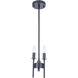 Larrson 2 Light 5.63 inch Flat Black Mini Pendant Ceiling Light