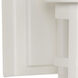 Resilience Lanterns 1 Light 15 inch Textured White Outdoor Wall Lantern in Frosted