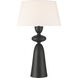 Misha 28.07 inch 100 watt Flat Black Table Lamp Portable Light