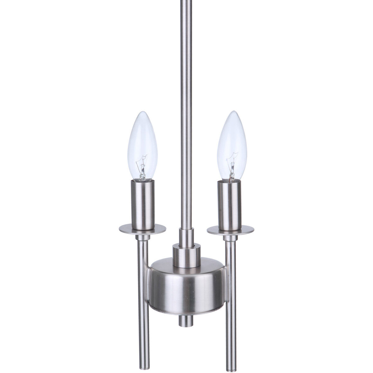 Larrson 2 Light 5.63 inch Brushed Polished Nickel Mini Pendant Ceiling Light