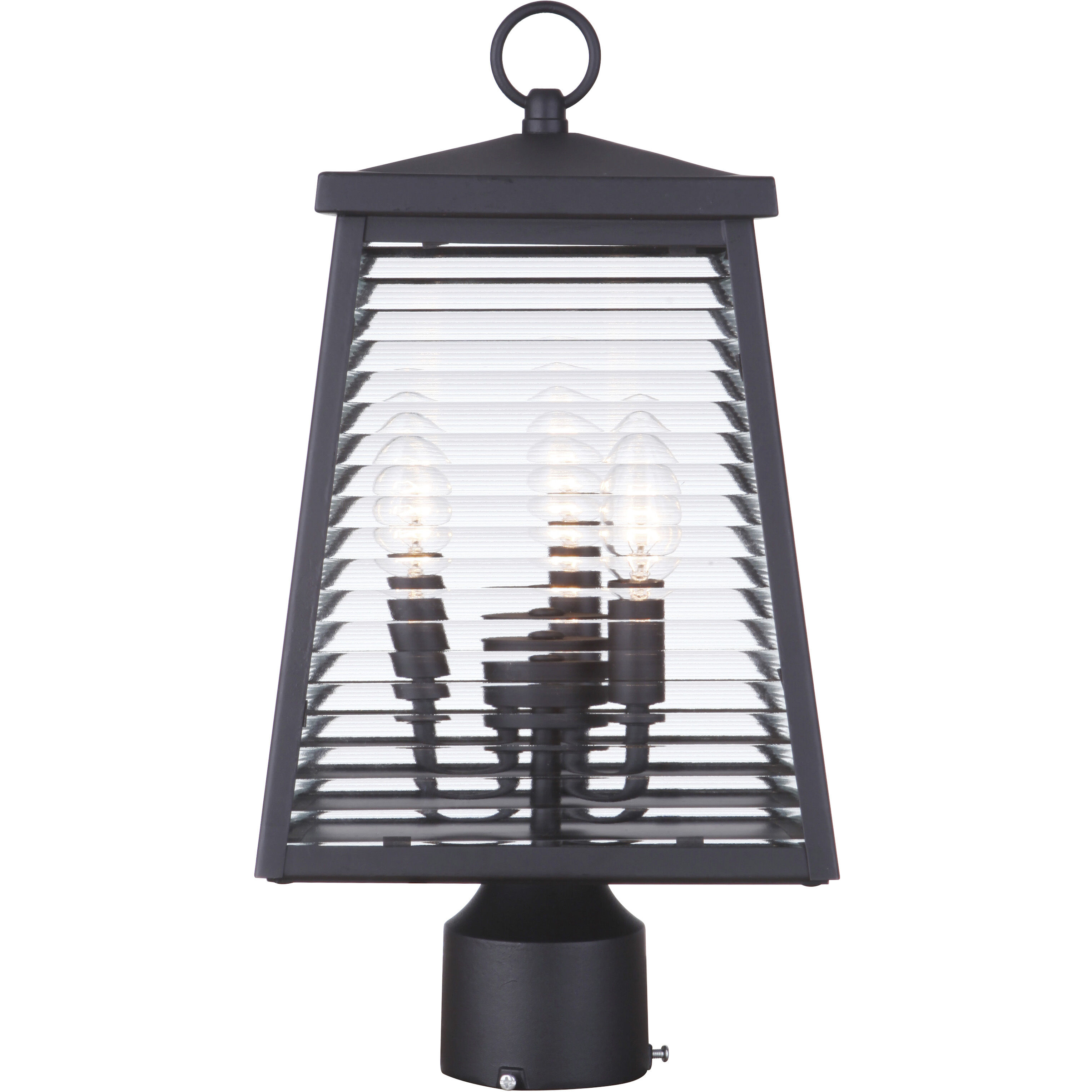 Armstrong 3 Light 16 inch Midnight Outdoor Post Mount