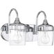Wrenn 2 Light 12.75 inch Chrome Vanity Light Wall Light