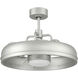 Taylor 20 inch Painted Nickel with Clear Acrylic Blades Ceiling Fan (Blades Included) in Polished Nickel