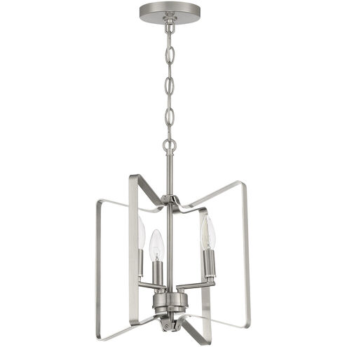 Shayna 3 Light 13 inch Brushed Polished Nickel Convertible Semi Flush Ceiling Light