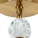 Jackie LED 8.3 inch Satin Brass Pendant Ceiling Light