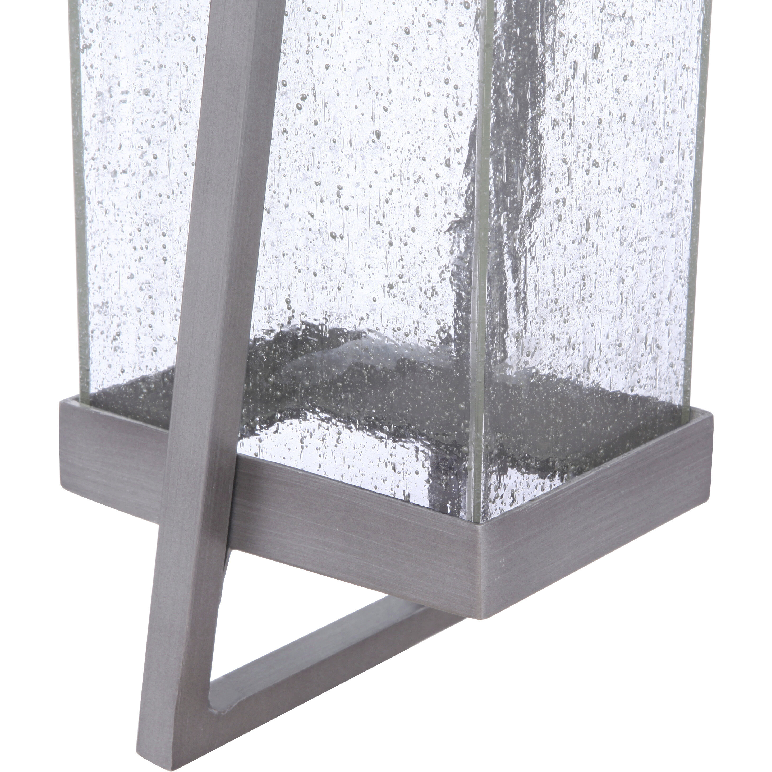 Bryce LED 17 inch Brushed Titanium Outdoor Wall Lantern