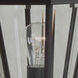 Straight Glass 1 Light 22 inch Textured Black Outdoor Post Mount in Textured Matte Black, Medium