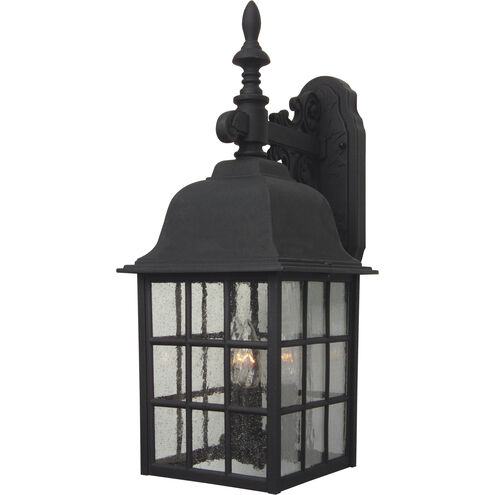 Grid Cage 3 Light 21 inch Textured Black Outdoor Wall Mount, Large