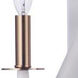 The Reserve LED 13 inch Matte White / Satin Brass Wall Sconce Wall Light