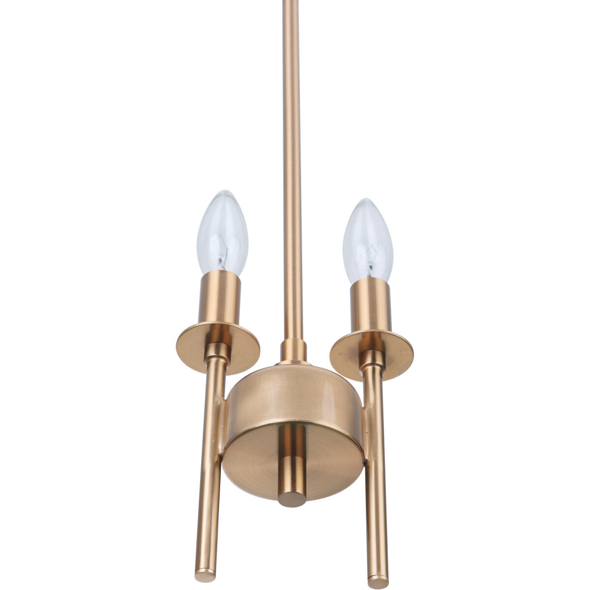 Larrson 2 Light 5.63 inch Satin Brass Mini Pendant Ceiling Light