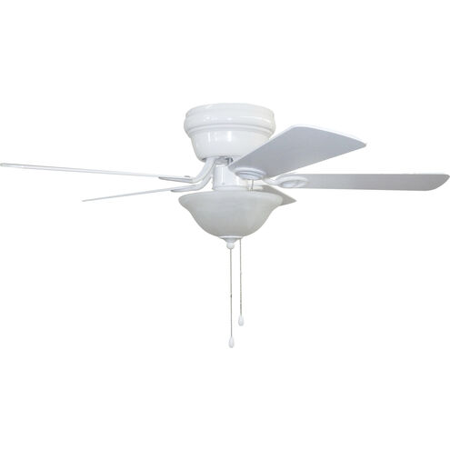 Wyman 42 inch White with White/White Washed Blades Ceiling Fan