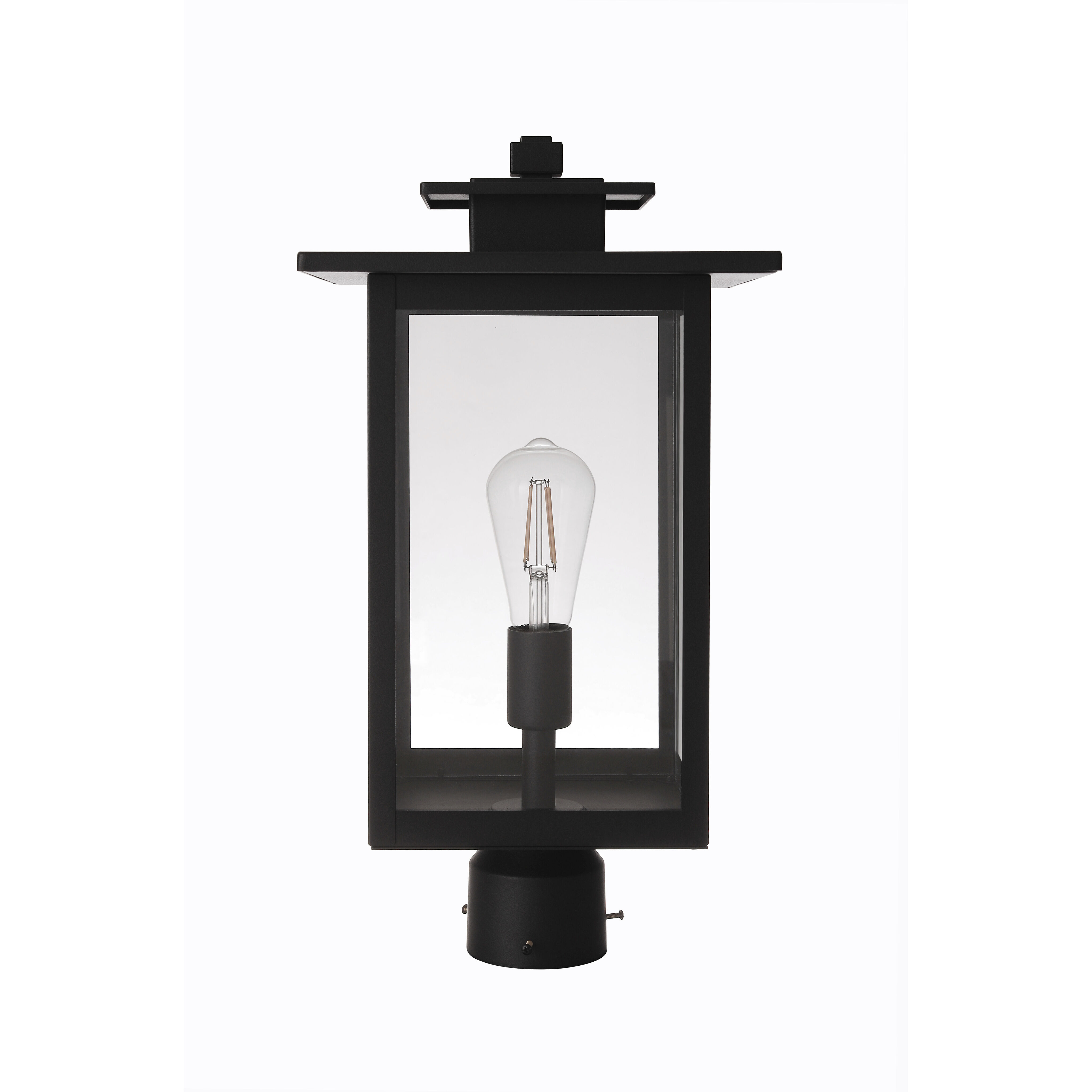 Rock Creek 1 Light 19.25 inch Textured Black Outdoor Post Mount