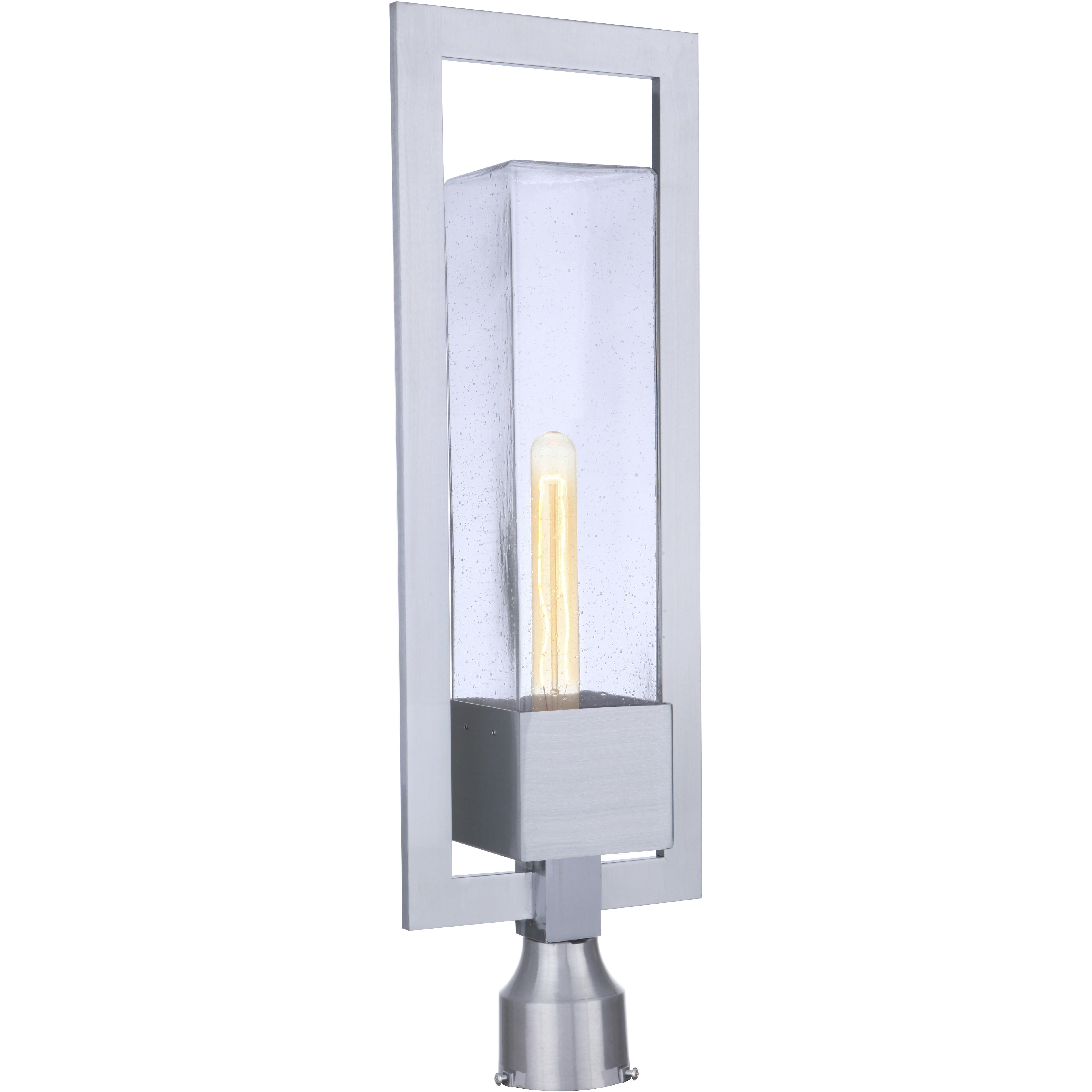 Perimeter 1 Light 25.13 inch Satin Aluminum Outdoor Post Mount