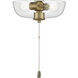 Universal 2 Light Satin Brass Fan Light Kit