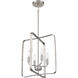 Stowe 4 Light 15 inch Brushed Polished Nickel Foyer Light Ceiling Light