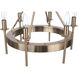 Larrson 6 Light 18 inch Satin Brass Semi Flush Ceiling Light