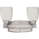 Neighborhood Bridwell 2 Light 16 inch Brushed Polished Nickel Vanity Light Wall Light