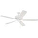 Pro Plus 52 inch White with White/Washed Oak Blades Contractor Ceiling Fan