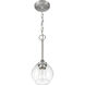 Glenda 1 Light 6 inch Brushed Polished Nickel Mini Pendant Ceiling Light