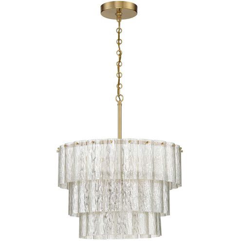 Museo 12 Light 29.5 inch Satin Brass Pendant Ceiling Light