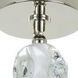 Jackie LED 7.13 inch Polished Nickel Pendant Ceiling Light