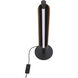 Cameron 21.46 inch 8 watt Flat Black/Walnut Table Lamp Portable Light
