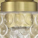 Claire 1 Light 5 inch Satin Brass Wall Sconce Wall Light