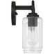 Stowe 3 Light 22 inch Flat Black Vanity Light Wall Light