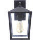 Olsen 1 Light 13 inch Midnight Outdoor Wall Lantern