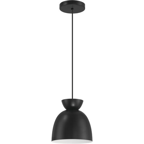Ventura Dome 1 Light 7.5 inch Flat Black Mini Pendant Ceiling Light