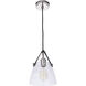 Gallery Hagen 1 Light 7.87 inch Polished Nickel Pendant Ceiling Light