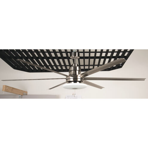 Elegance LED Brushed Polished Nickel Fan Bowl Light Kit, Universal Mount