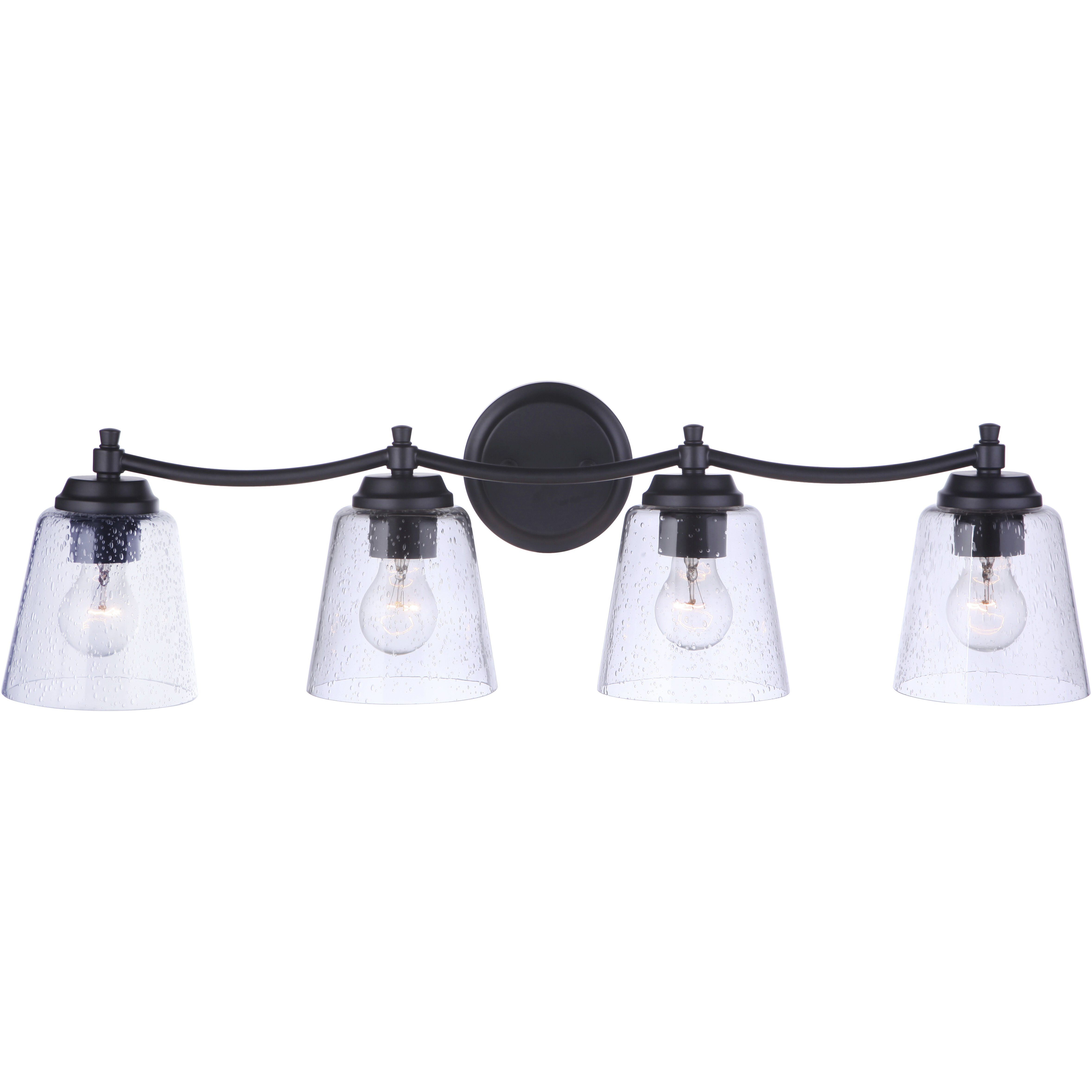 Tyler 4 Light 31 inch Flat Black Vanity Light Wall Light