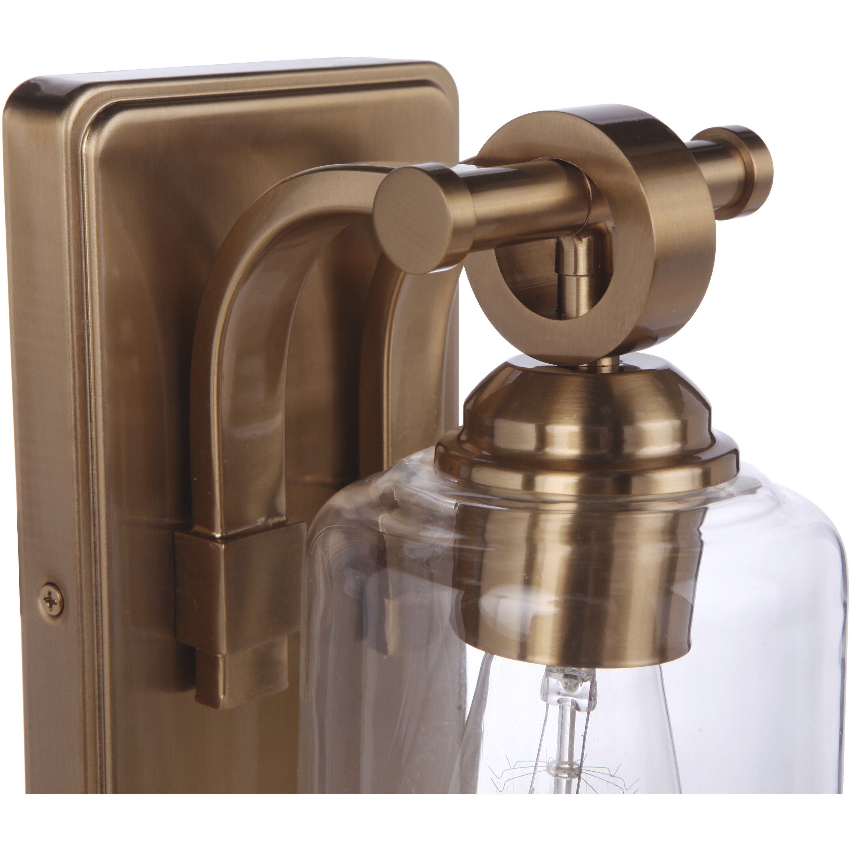 Romero 1 Light 5 inch Satin Brass Wall Sconce Wall Light
