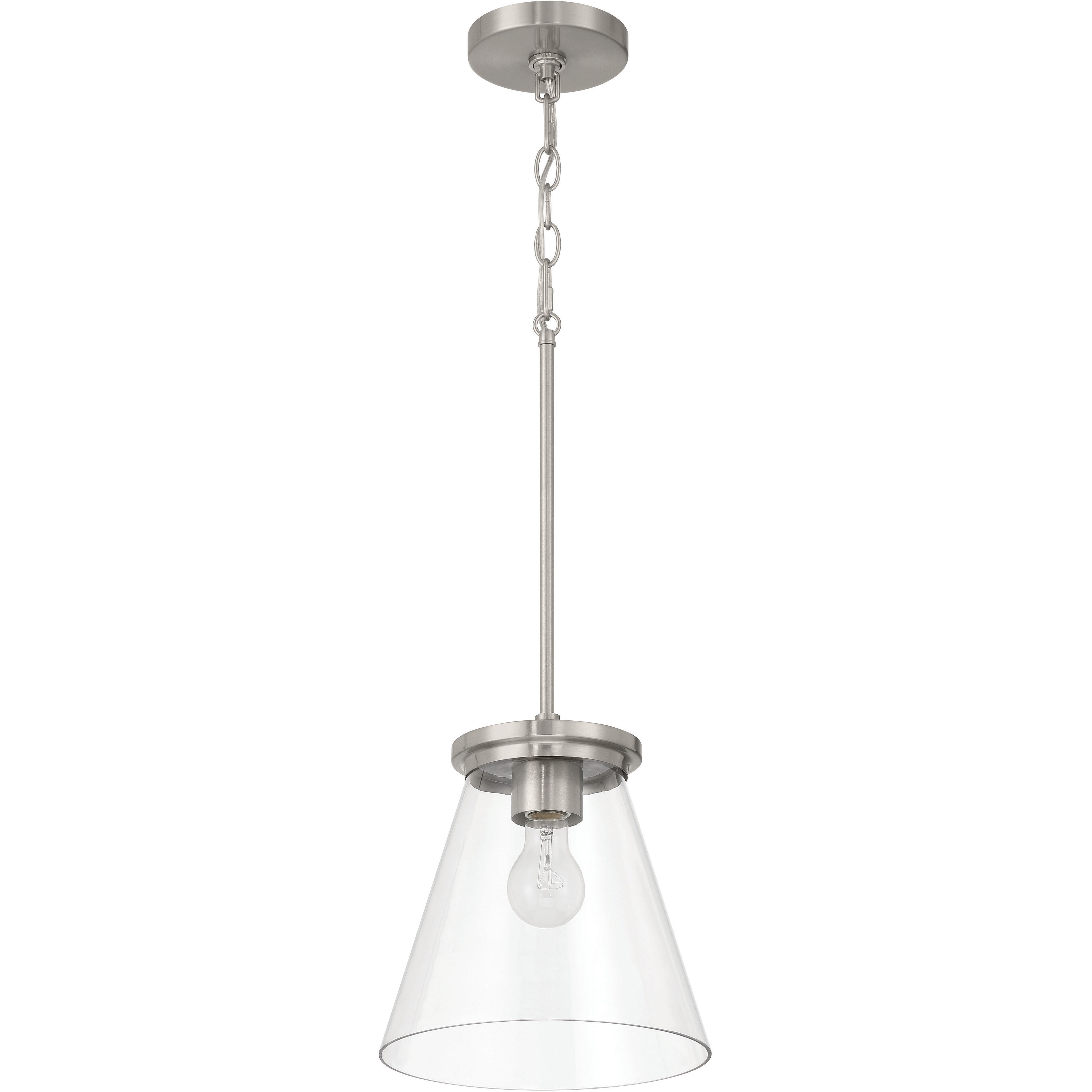Connell 1 Light 10 inch Brushed Polished Nickel Pendant Ceiling Light